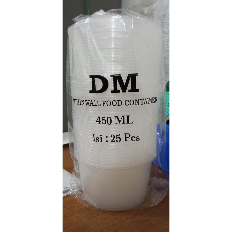 

Thinwall DM 450 ML (25 pcs) / Cup Plastik Dm 450 ML / Mangkok Plastik