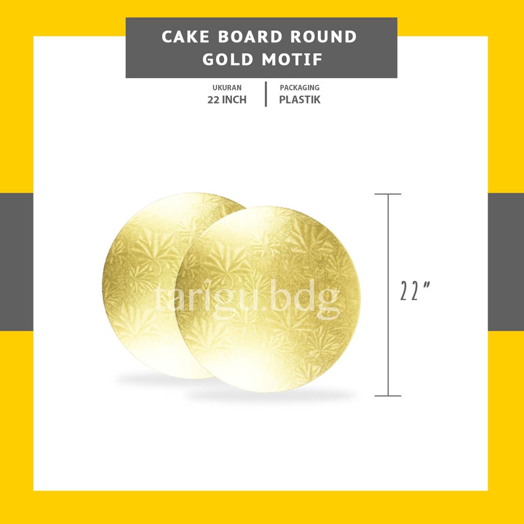 ALAS KUE MOTIF GOLD - CAKE BASE TATAKAN KUE - GOLD CAKE BOARD MARBLE ALAS PAPAN KUE TATAKAN KUE