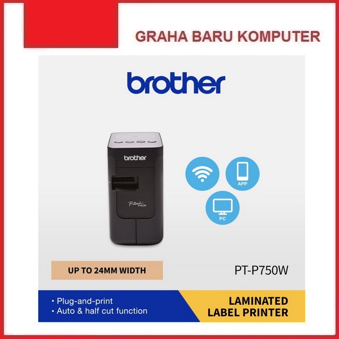 

Brother P-Touch PT-P750W Printer Label Laminated Sticker