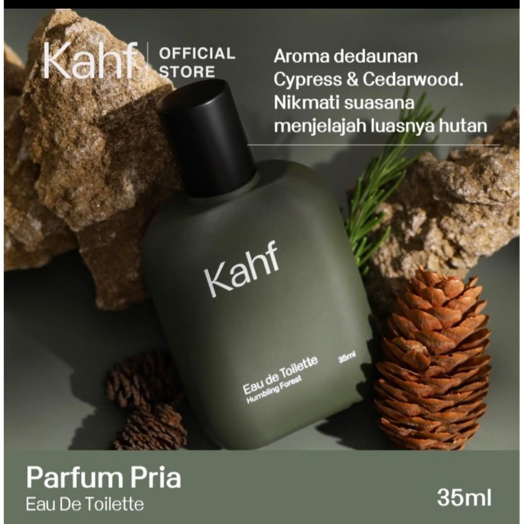 KAHF Parfum Pria Eau de Toilette 35 ml  (Humbling Forest ) HIJAU #Vitamin_KU
