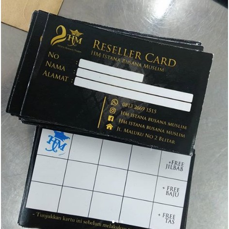 

Loyalty Card / Member Card (2Sisi | isi 100pcs)