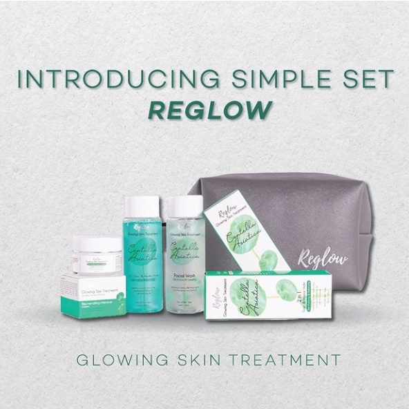 REGLOW SERIES Cream Penghilang Flek Glowing skin Treatment Original BPOM - RE GLOW-1 PAKET + BONUS