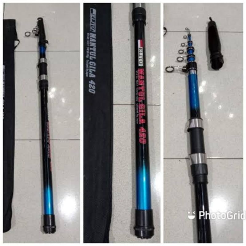 joran pasiran telescopic elito mantul gila, joran laut, surf teleskopic, pancingan laut, joran kuat,