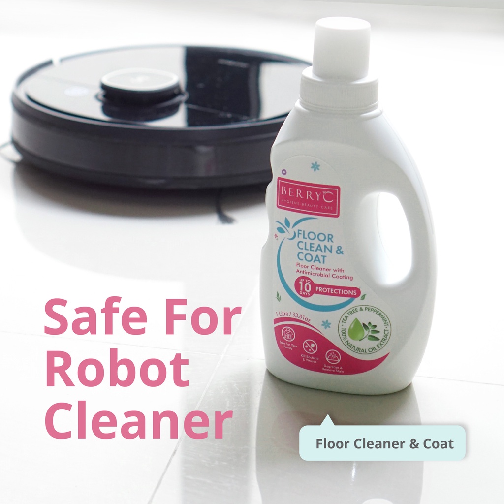 BerryC Floor Cleaner &amp; Coat/ pembersih lantai manual/robot