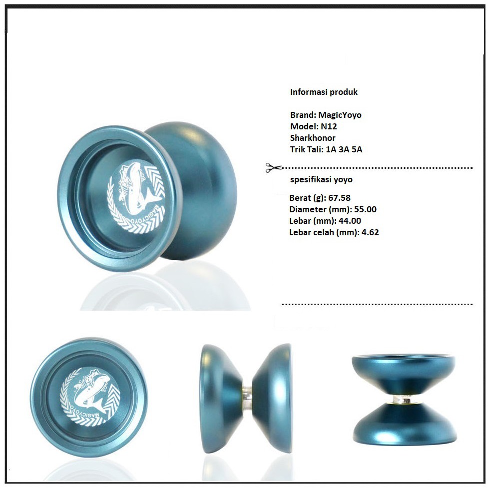 Yoyo Magic Yoyo N12 Shark Honor Unresponsive Alloy - Yoyo Freestyle