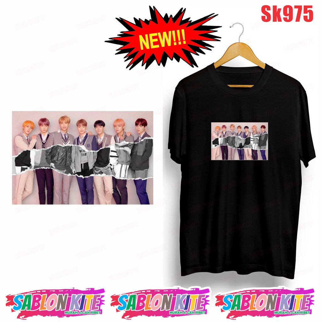 MURAH!!! KAOS KPOP FULL MEMBER SK975 UNISEX COMBED 30S 8 WARNA