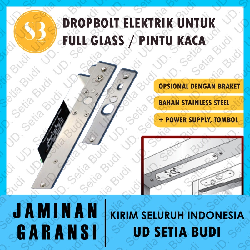 Dropbolt Pintu Kaca Full Listrik / Elektrik / Electric Glass Door