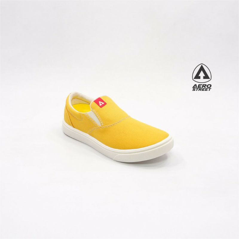 Aerostreet 36-45 Comfy Kuning - Sepatu Slip On Slop Lokal Casual Sneaker Pria Wanita