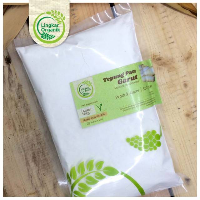 TEPUNG PATI GARUT 500gr LINGKAR Organik Tepung Umbi TEPUNG PATI GARUT 500gr LINGKAR Organik Tepung Umbi