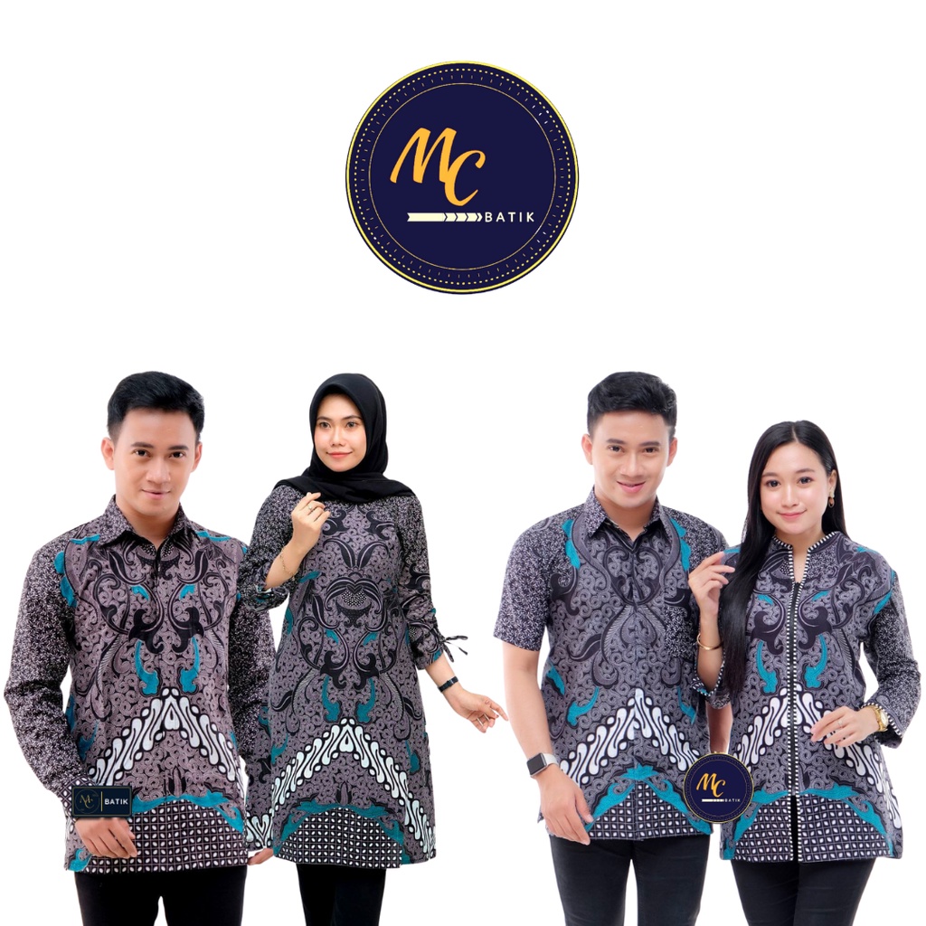 MCbatik Couple | Couple Batik Tunik Kemeja Seragam Batik M L XL XXL Jumbo