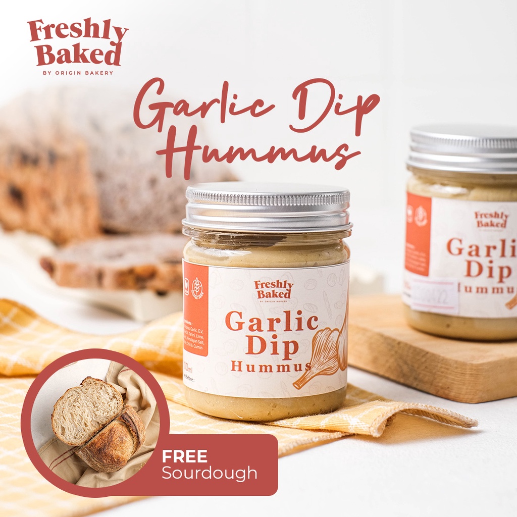 

Special Bundling - Garlic Dip Hummus & European Bread