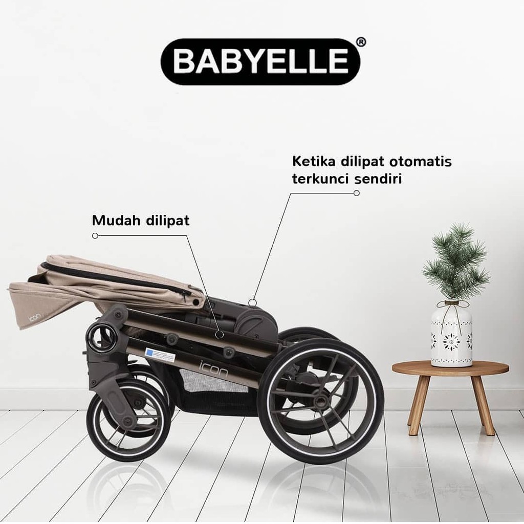 Stroller Babyelle Icon S 980 RS Baby Elle S980 Reversible Pram Kereta Dorong Bayi Hadap Ibu