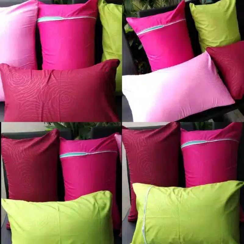 [TERMURAH] Cover Sarung Bantal Sofa/Sarung Bantal/Sarung Guling Bahan Emboss Polos