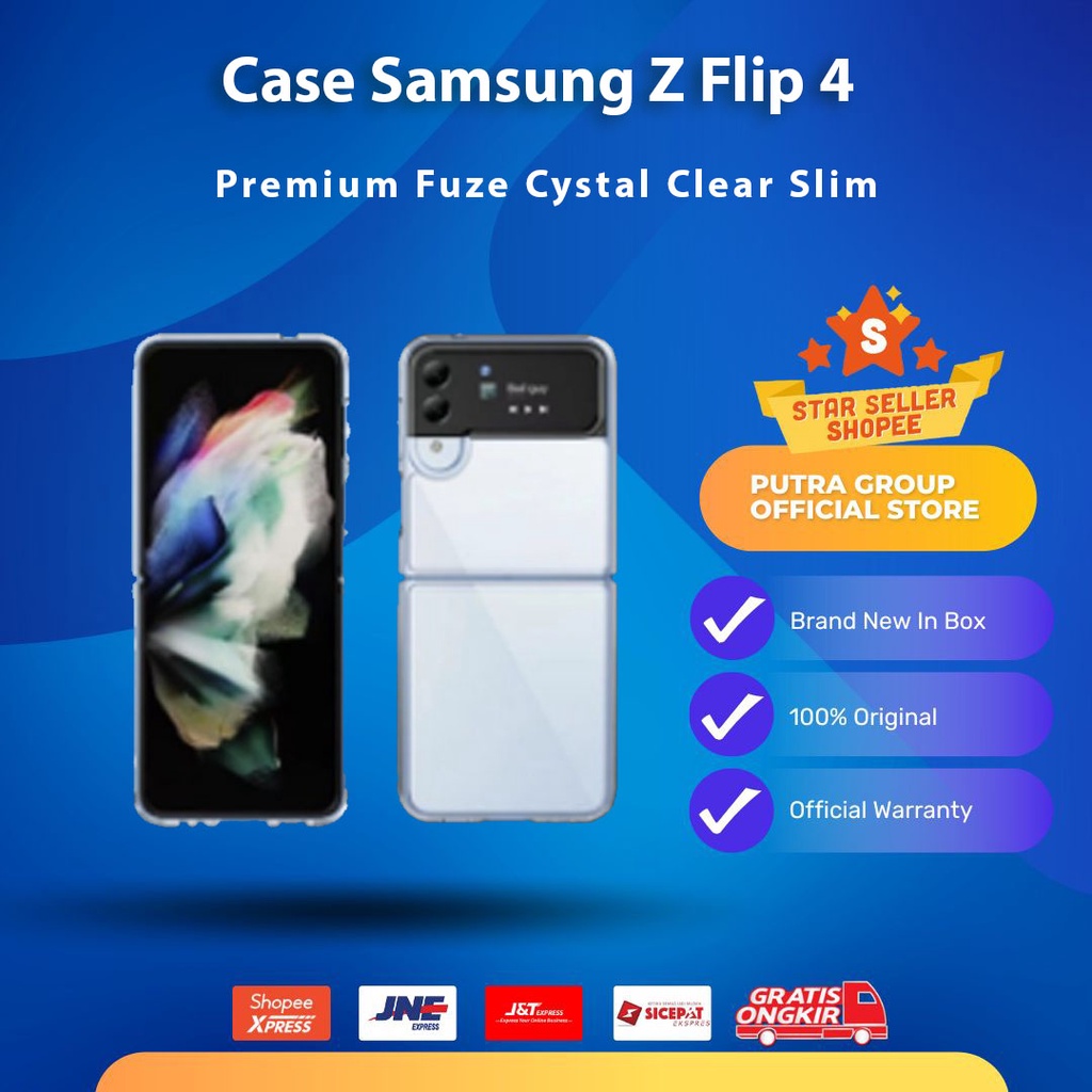 Premium Case Samsung Galaxy Z Flip 4 Flip4 5G Crystal Clear Slim Casing