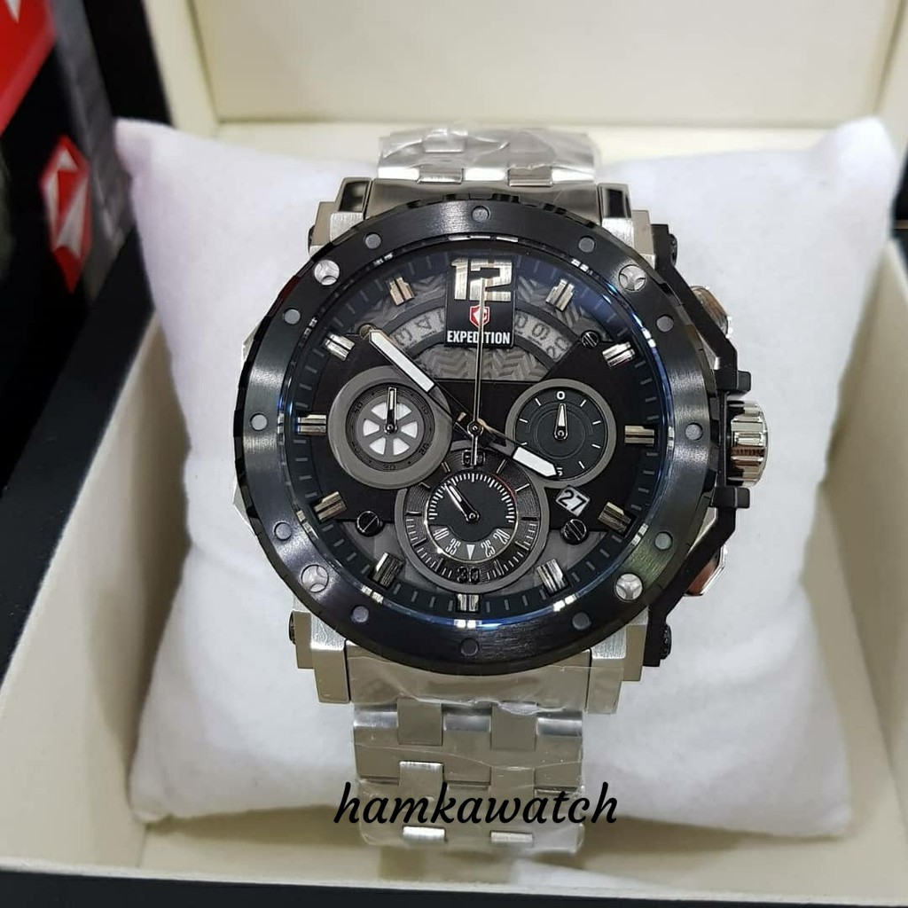 jam tangan / Watch_Id pria Expedition original E6402 silver black