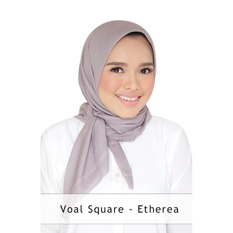 Buttonscarves Basic Voal Square Etherea Dusky grey