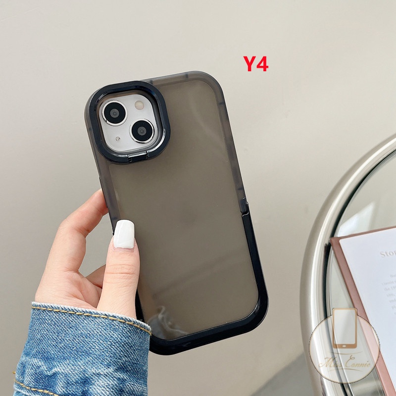 2 in 1 Soft Case TPU Fluorescent Stand Holder Kickstand Cover IPhone 11 13 12 Pro MAX 7Plus 8Plus XR X XS MAX 2 in 1