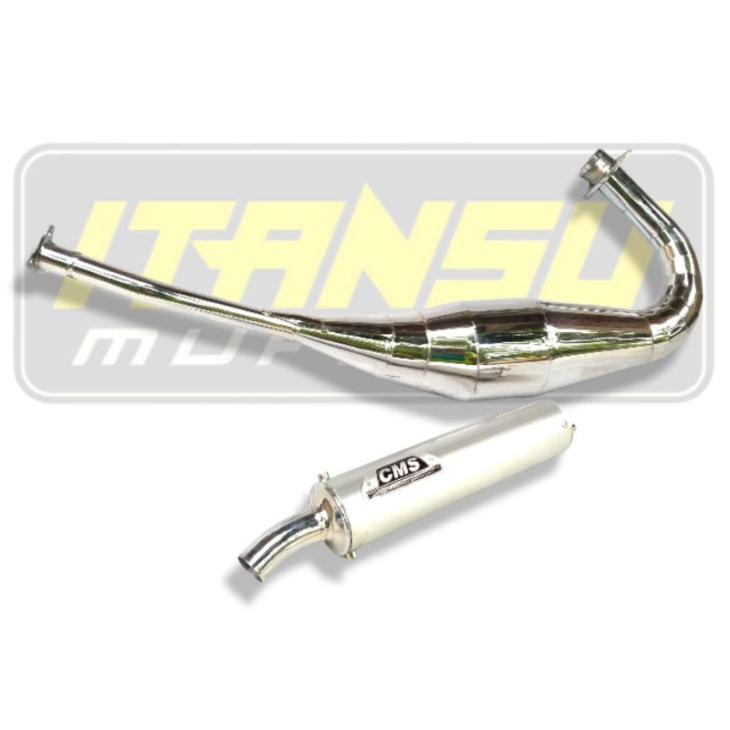 Knalpot CMS Ninja R / Ninja Rr / Ninja Ss Chrome