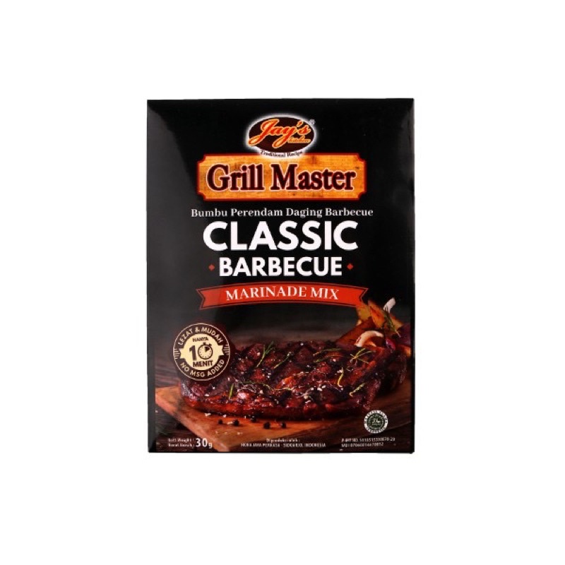 

Jays grill master classic barbeque 30gr non msg