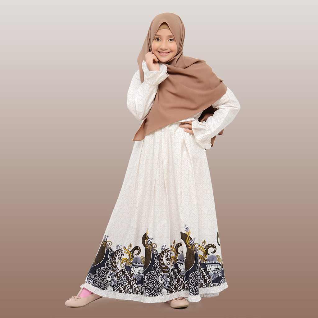 Gamis Dresslim Muslim Anak Perempuan Sarimbit Alzeera