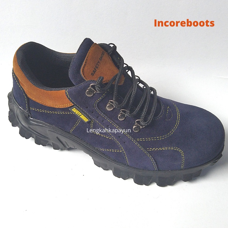 Sepatu Safety Shoes Boots Pria Wanita Ujung Besi Size 36-44