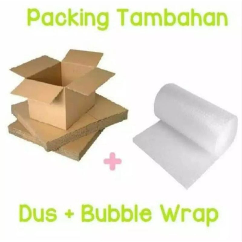 

Bubble Wrap + Kardus Packingan