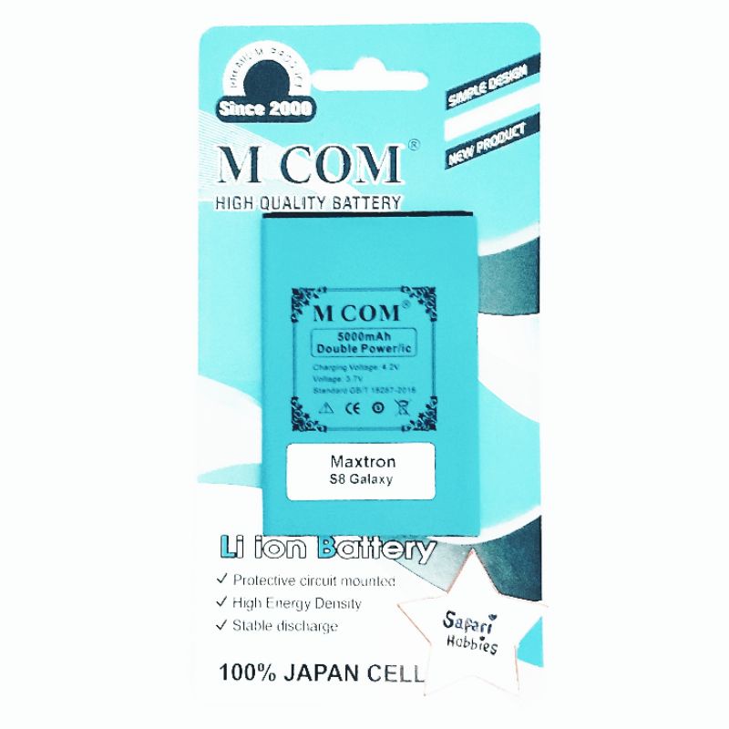 Baterai Maxtron S8 Galaxy / Maxtron Pluto A9 / S9 / S9 XT