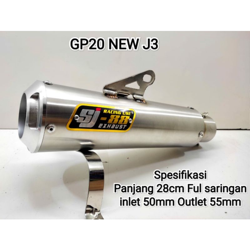 Silincer Knalpot Racing SJ88 Gp20 New J3