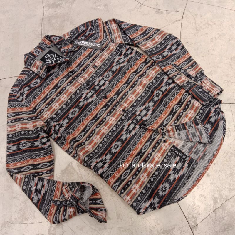 Kemeja Flanel Juice Ematic Pria Nava Brown