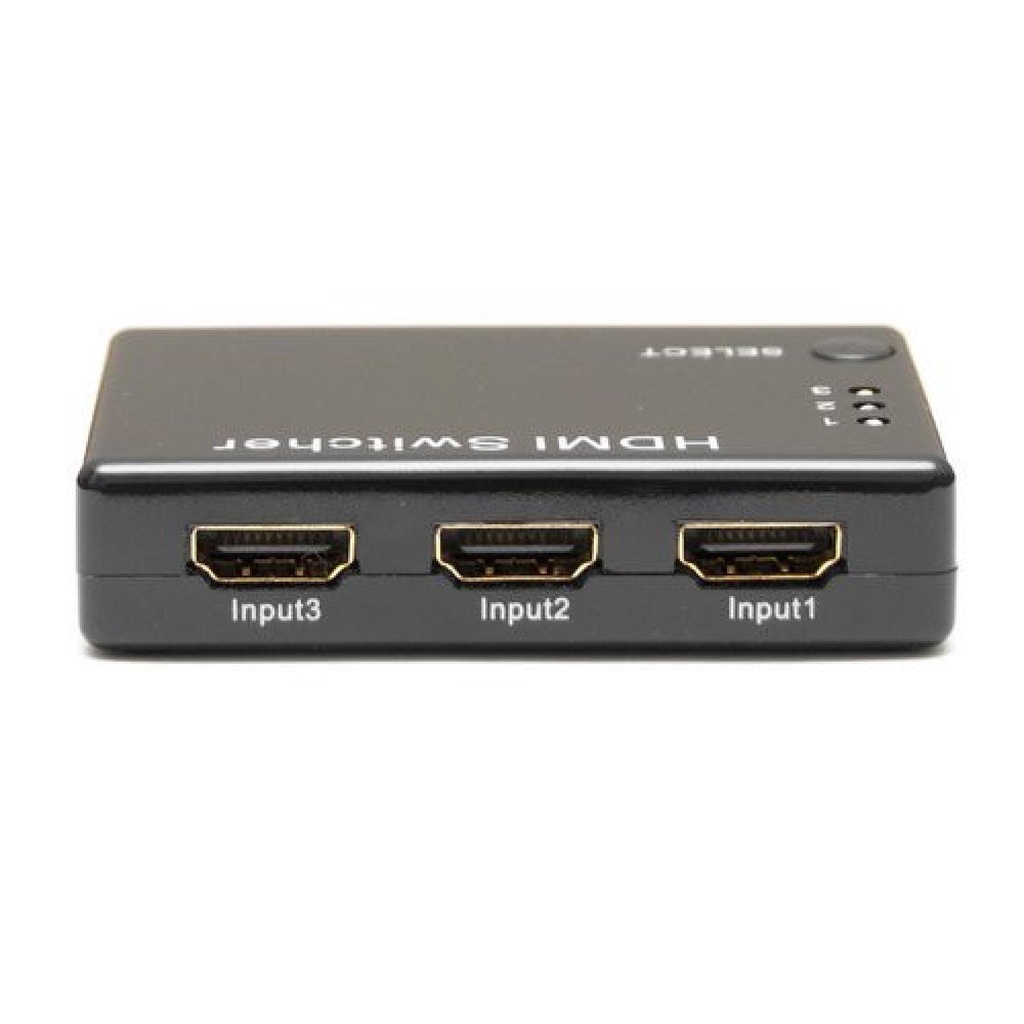 (100% BARANG ORI) Perlinta HDMI Switch 3 Port Full HD 1080P with Remote Control - 3T01