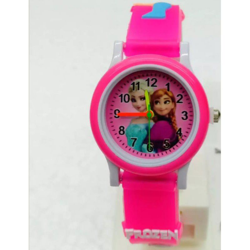 Jam tangan ring karakter frozen jam anak perempuan