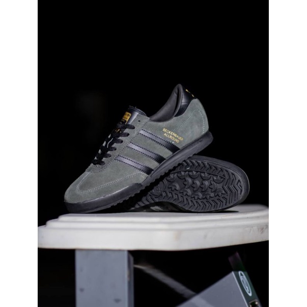 ADIDAS BECKENBAUER OLIVE BLACK ORIGINAL OEM SNEAKERS PRIA