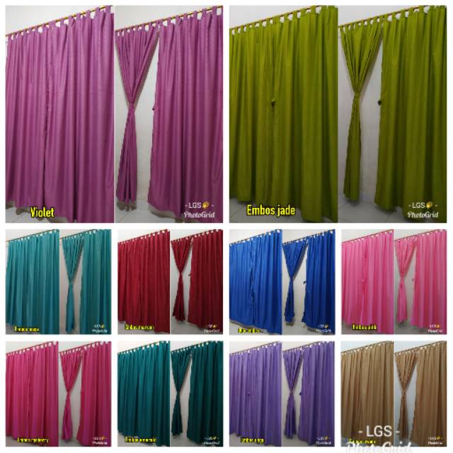 Gorden polos !! Gorden motif murah horden murah gorden homemade grosir gorden grosir horden