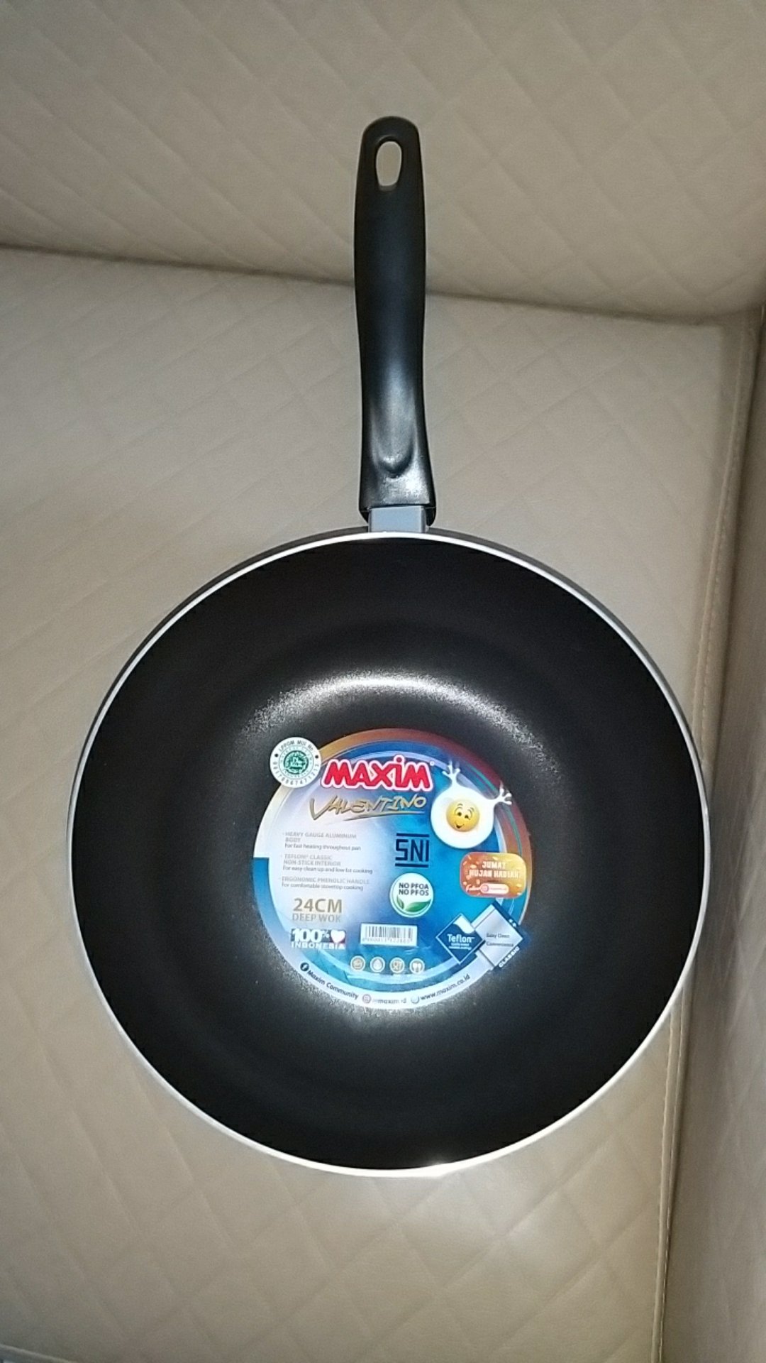Maxim Valentino Wajan Non-stick / Deep Wok Non-stick 24 Cm (val24wok)