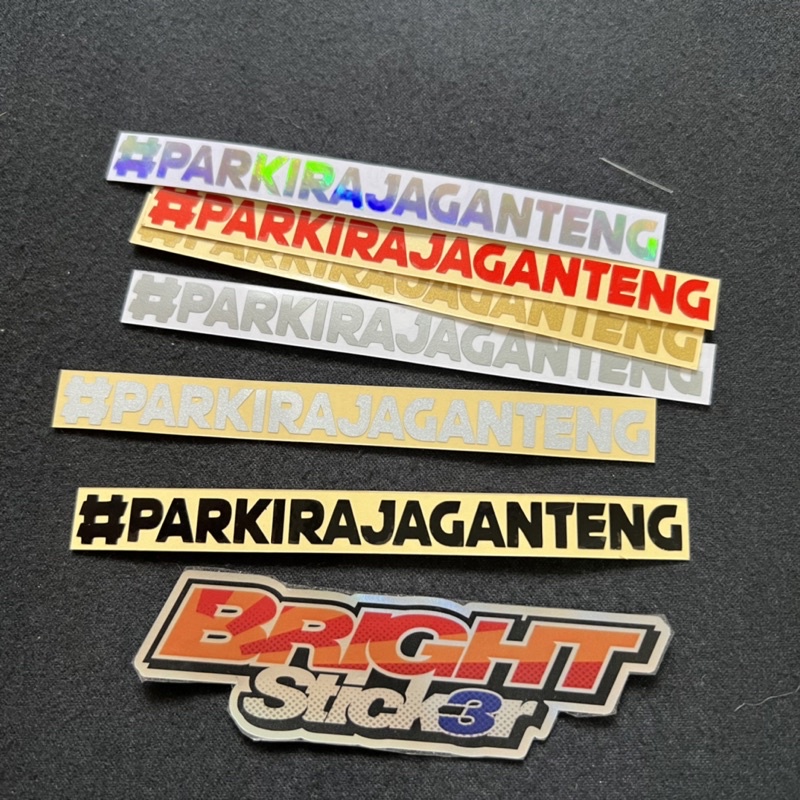 STICKER STIKER PARKIRAJAGANTENG PARKIR AJA GANTENG CUTTING