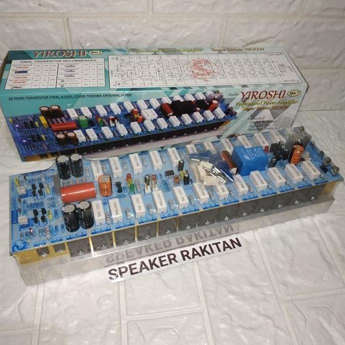 Kit power ampli YIROSHI MK7 +TR Final 1800watt mono .
