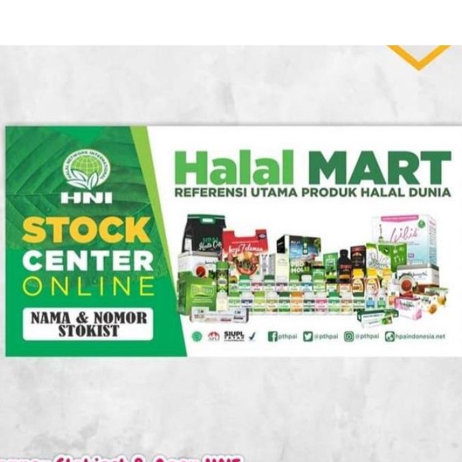 banner / spanduk stokis hni hpai ukuran 200 x 100cm