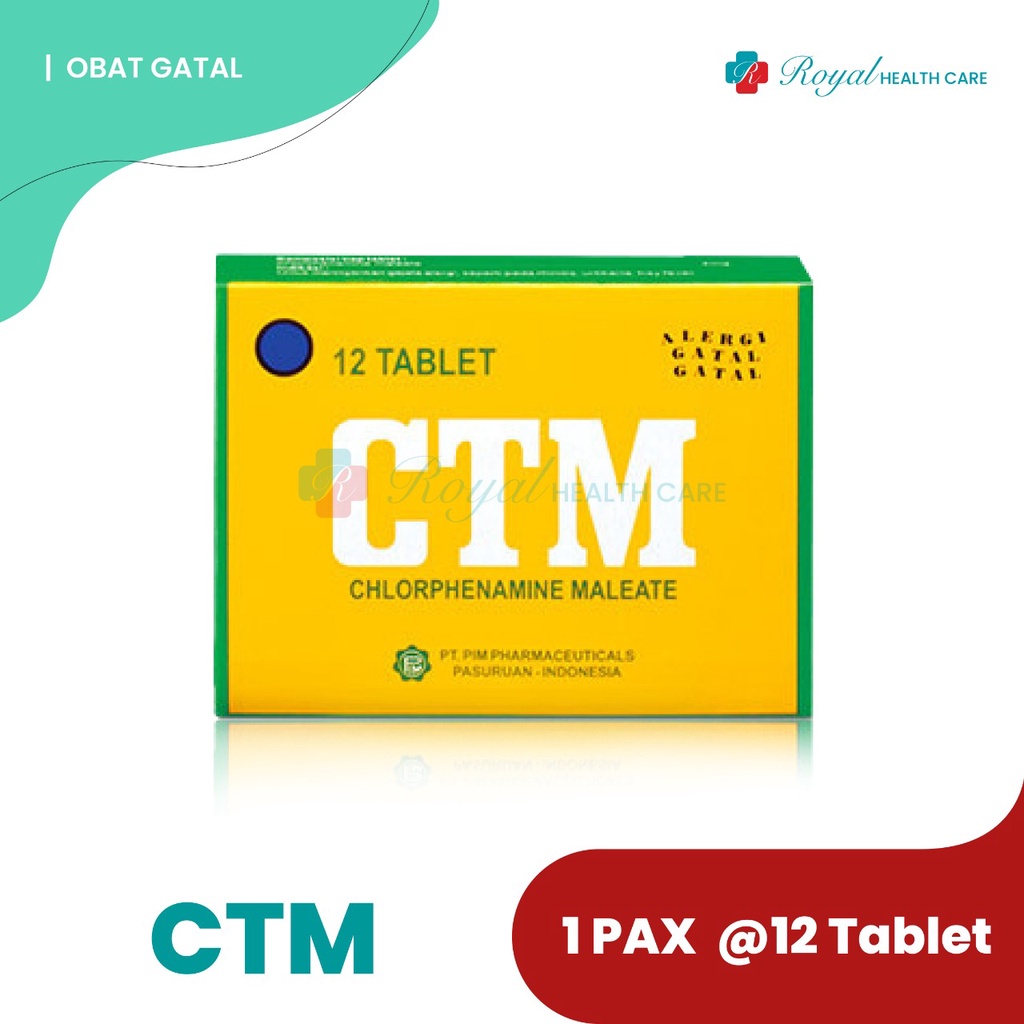 CTM 4 MG BOX 120 TABLET Mengatasi Gejala Alergi