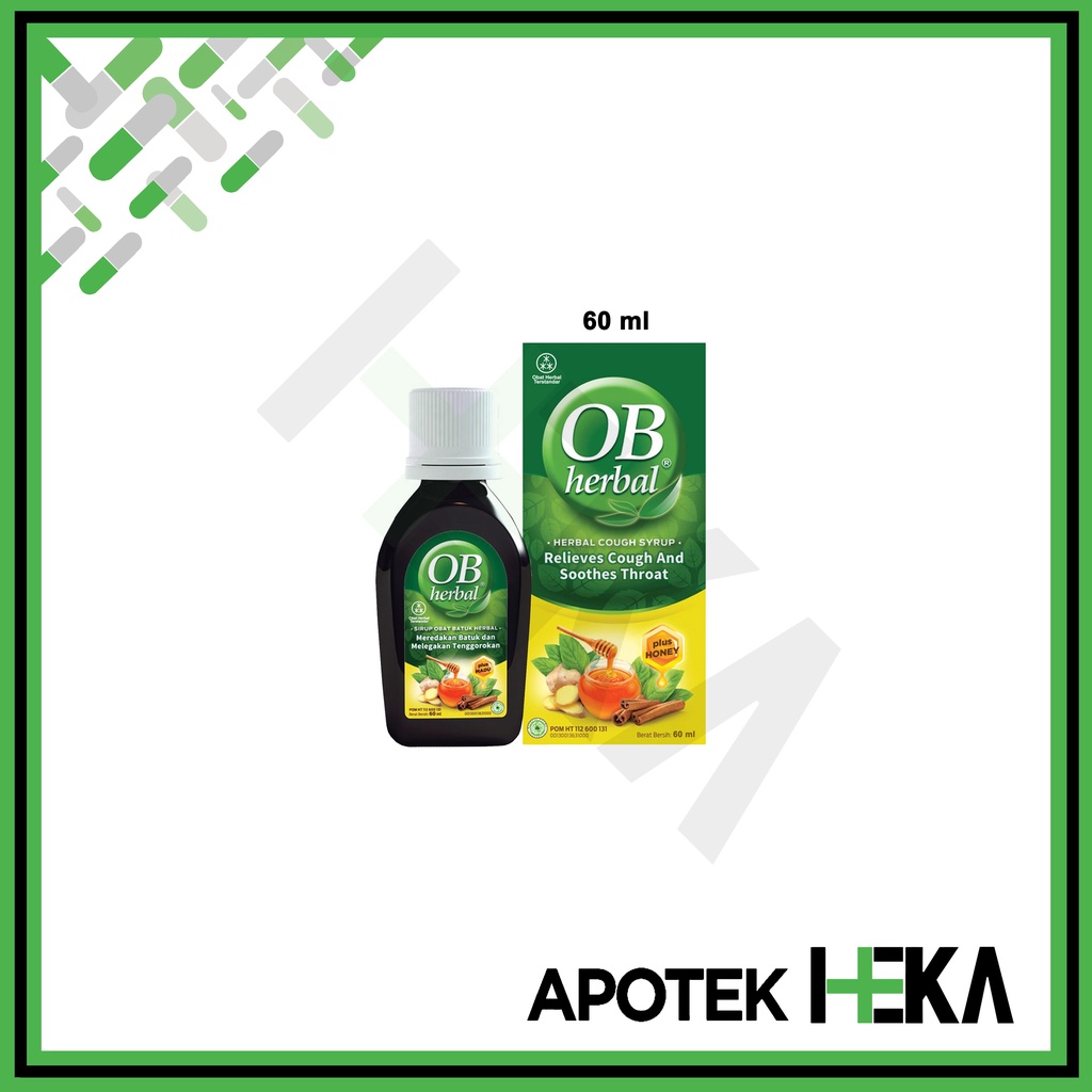 OB Herbal Plus Madu Syrup 30 / 100 ml - Obat Batuk Sirup Botol (SEMARANG)