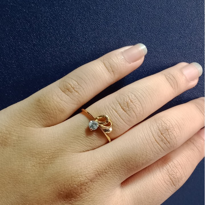 Cincin Emas 17K - 1.3 gr Kadar 750 - 1213