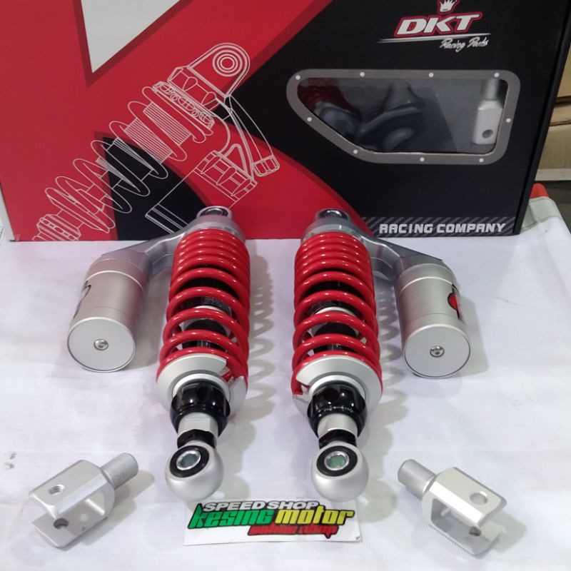 Shock Shockbreaker DKT GP 280mm Tabung Atas Per Merah Tabung Silver Nuovo Jupiter z Vega Fizr Alfa