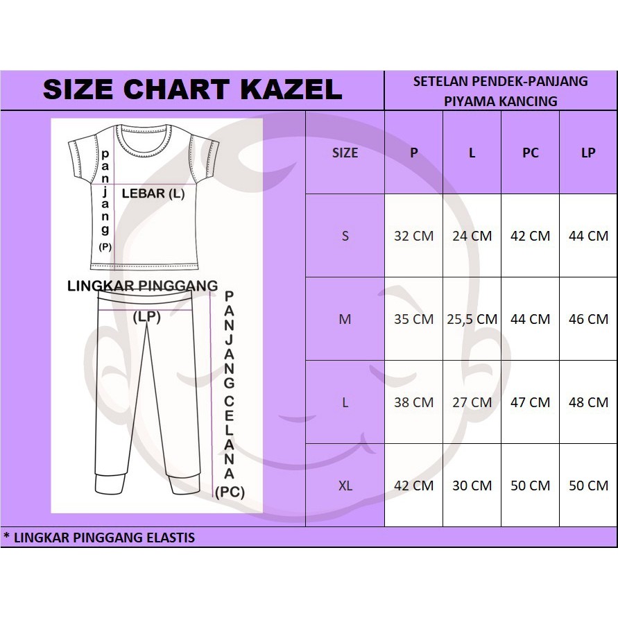 Kazel - ASTRONAUT 3 Stel Baju Pendek Kancing Pundak + Celana Panjang