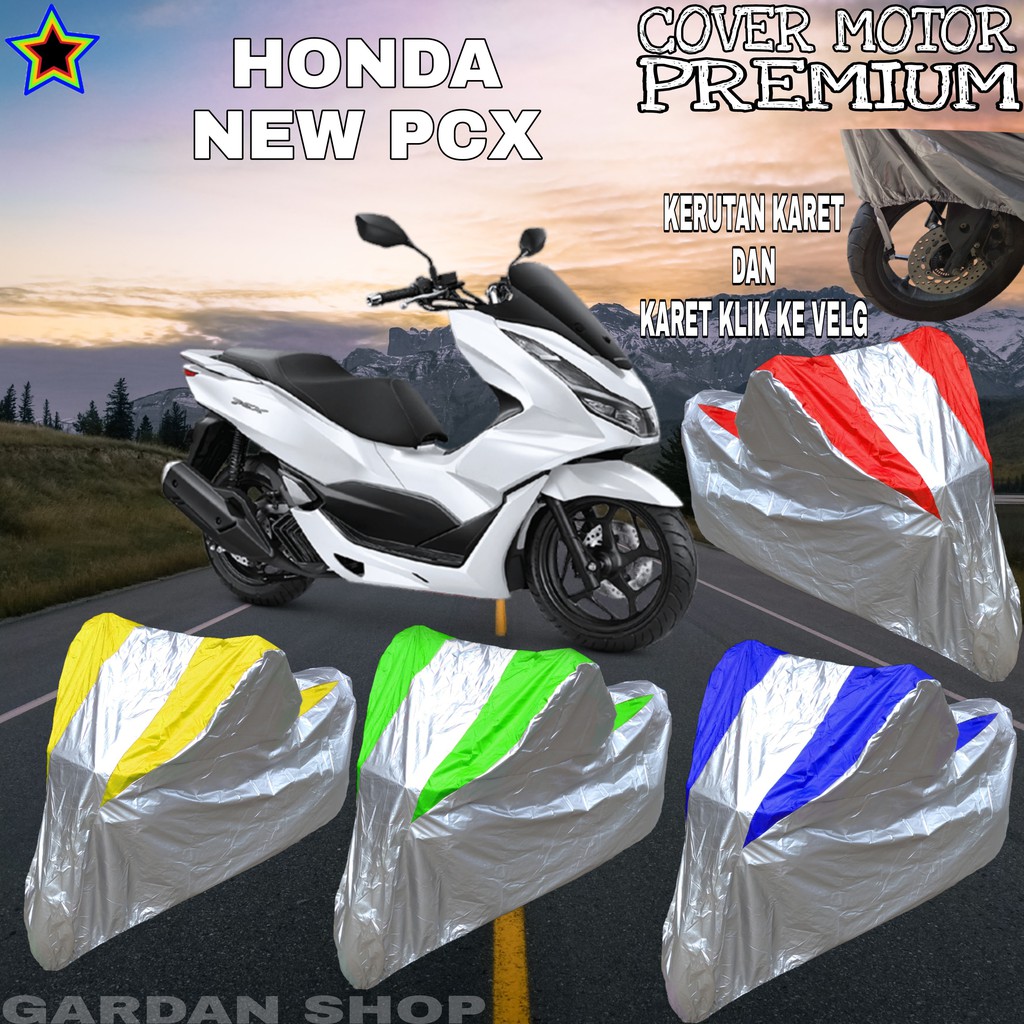 Sarung Motor HONDA NEW PCX Silver KOMBINASI Body Cover Honda PREMIUM