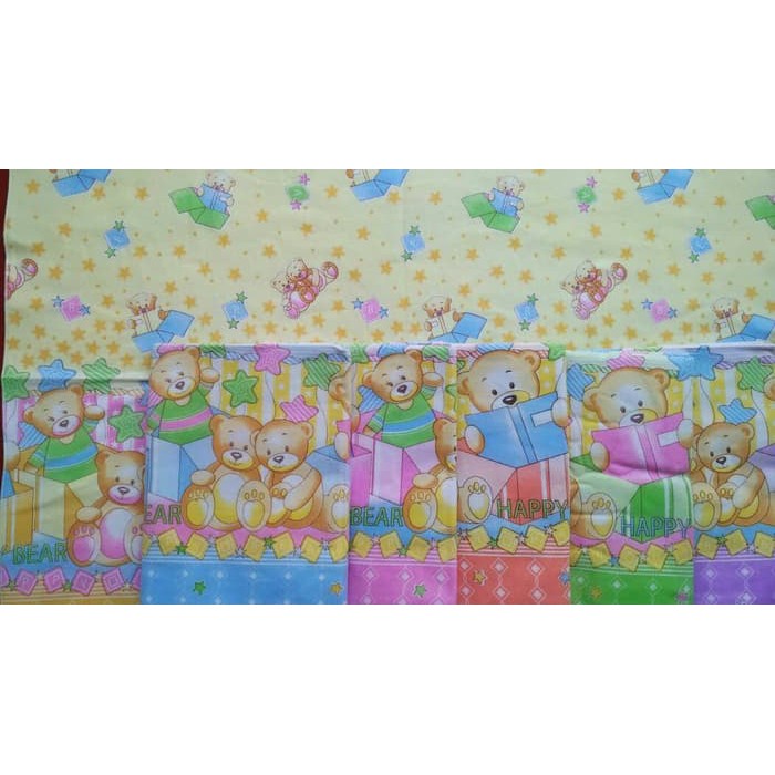 Bedong Bayi Flanel Halus Candy Persegi Panjang Ukuran 110 x 75 cm