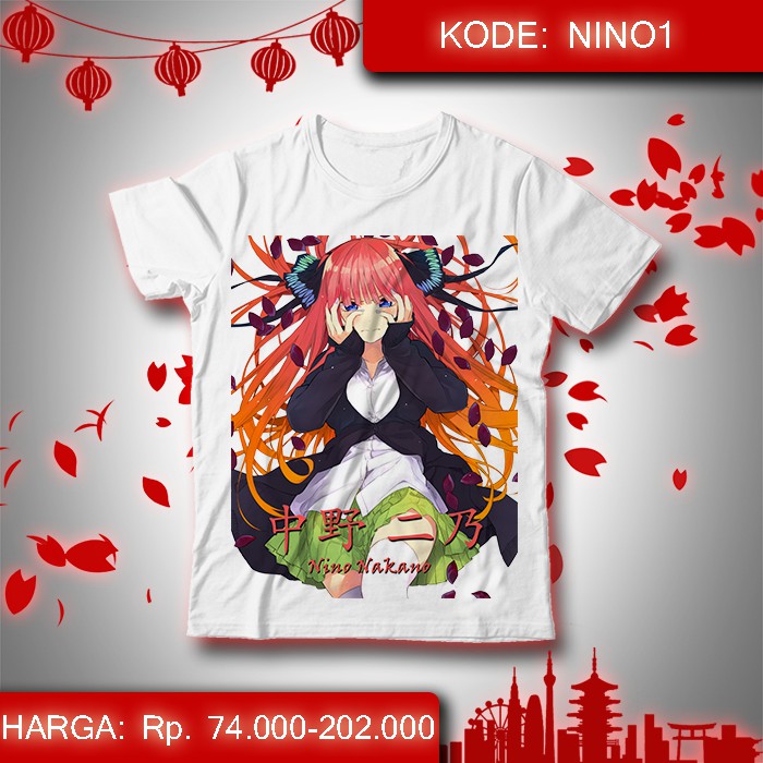Baju Kaos Anime Go Toubun no Hanayome - Nino Nakano 1