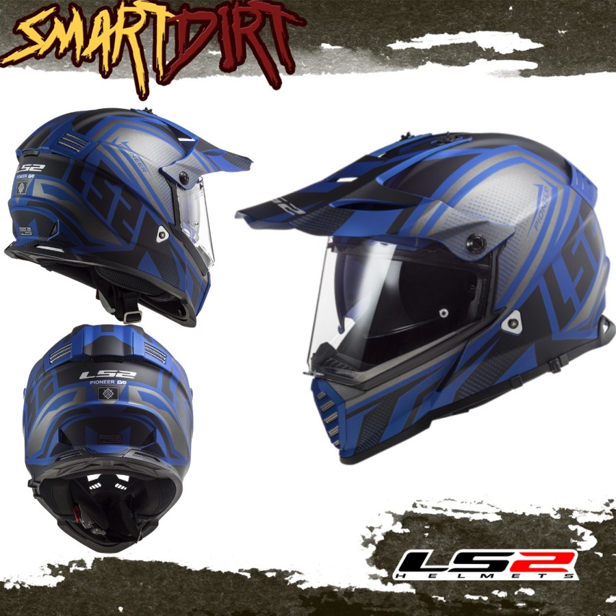 HELM TOURING LS2 MX436 PIONEER BLUE HELM FULL FACE LS2 MX436 PIONEER
