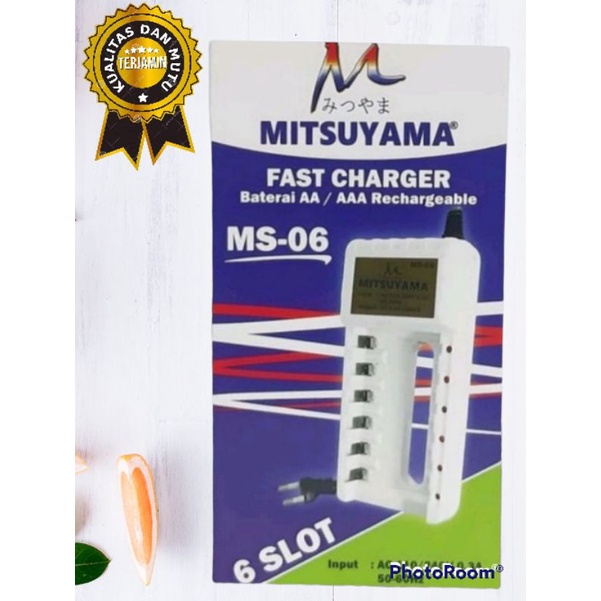 charger baterai AA/AAA mitsuyama slot 6