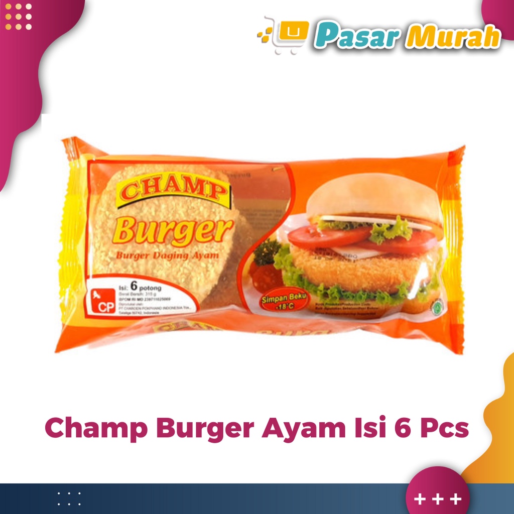 

Champ Burger Ayam Isi 6 315 Gram