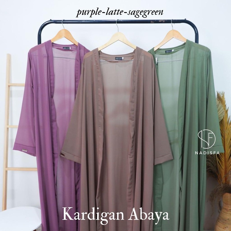 ABAYA OUTER KARDIGAN ABAYA SIZE XS S M | CARDY ABAYA-SAGE GREEN