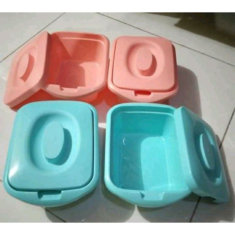 calista lotus square wadah makanan isi 2 pc